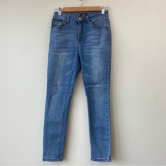 Iris Jeans Los Angeles Women's Skinny Ankle Jeans - Denim Blue - Picture 1 of 8